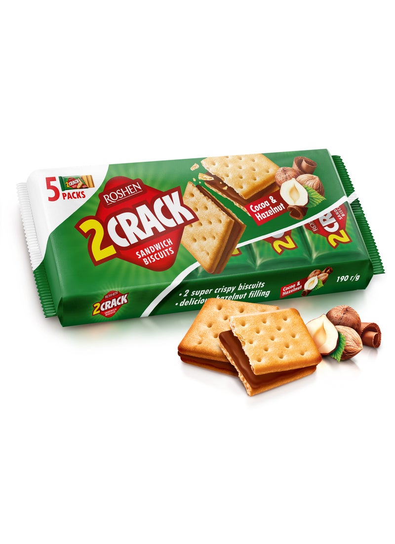 Roshen Crackers 2 Crack With Choco And Hazelnut Filling - Image 1