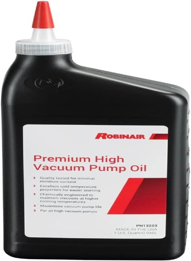 Robinair 13203 Premium High Vacuum Pump Oil, Quart (12-Pack)