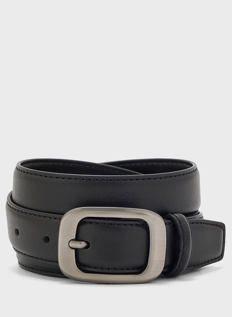 Ginger Classic Belt With Silver Buckle  - Image 1