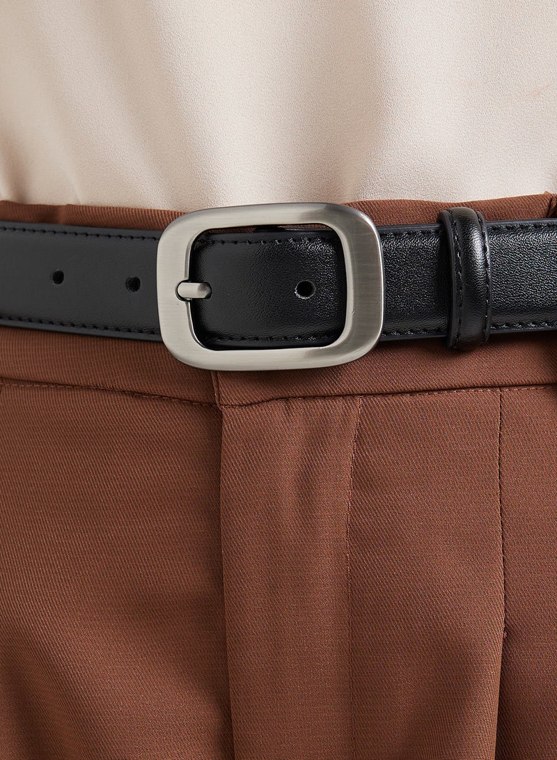 Ginger Classic Belt With Silver Buckle  - Image 4