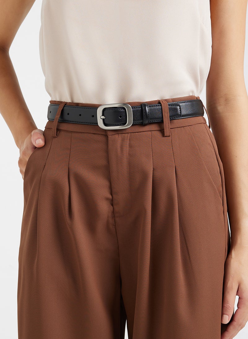 Ginger Classic Belt With Silver Buckle  - Image 3