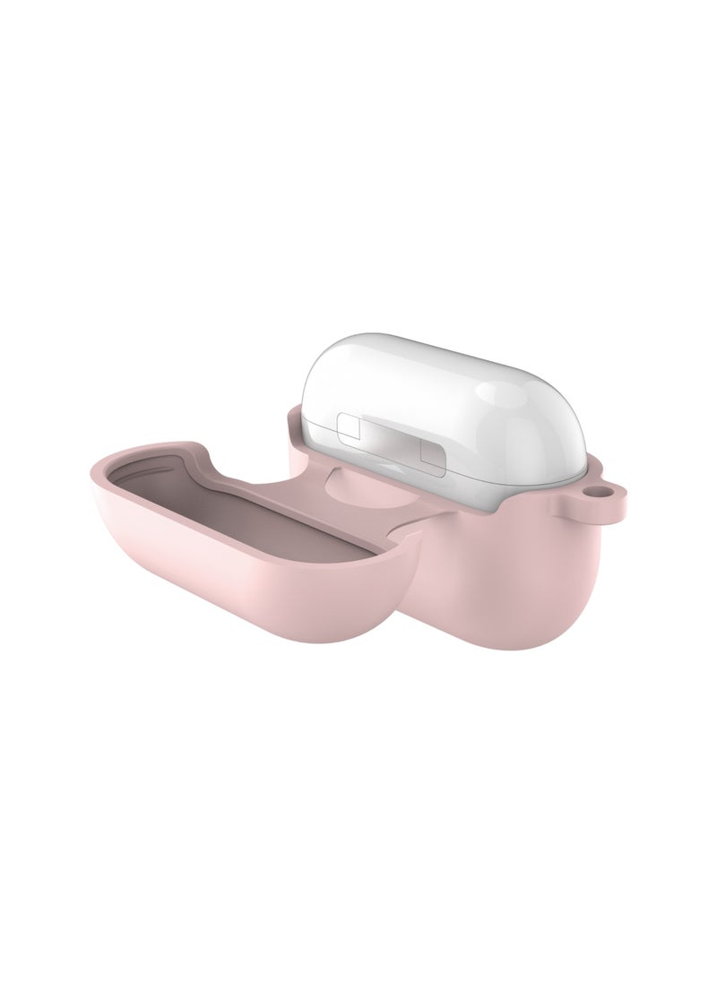 INFINYTY - AirPods Pro 2 Silicone Case – Lumin (Pink), 1.5m Drop-Tested, Matte Finish, Shockproof, Slim Fit, Scratch-Resistant, Easy Install, Wireless Charging Compatible, Includes Metal Hook - Image 1