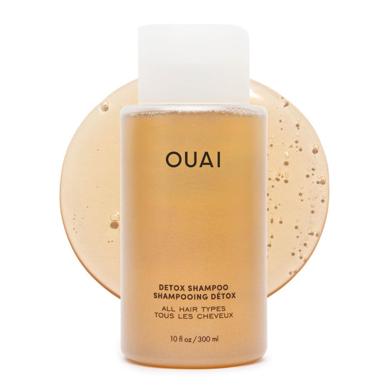 Ouai شامبو OUAI للتخلص من السموم شامبو م clarifying للبقايا والأوساخ والزيوت ومنتجات المياه العسرة خل التفاح الكيراتين لشعر نظيف ومنعش خالي من الكبريتات 10 أونصات - Image 3