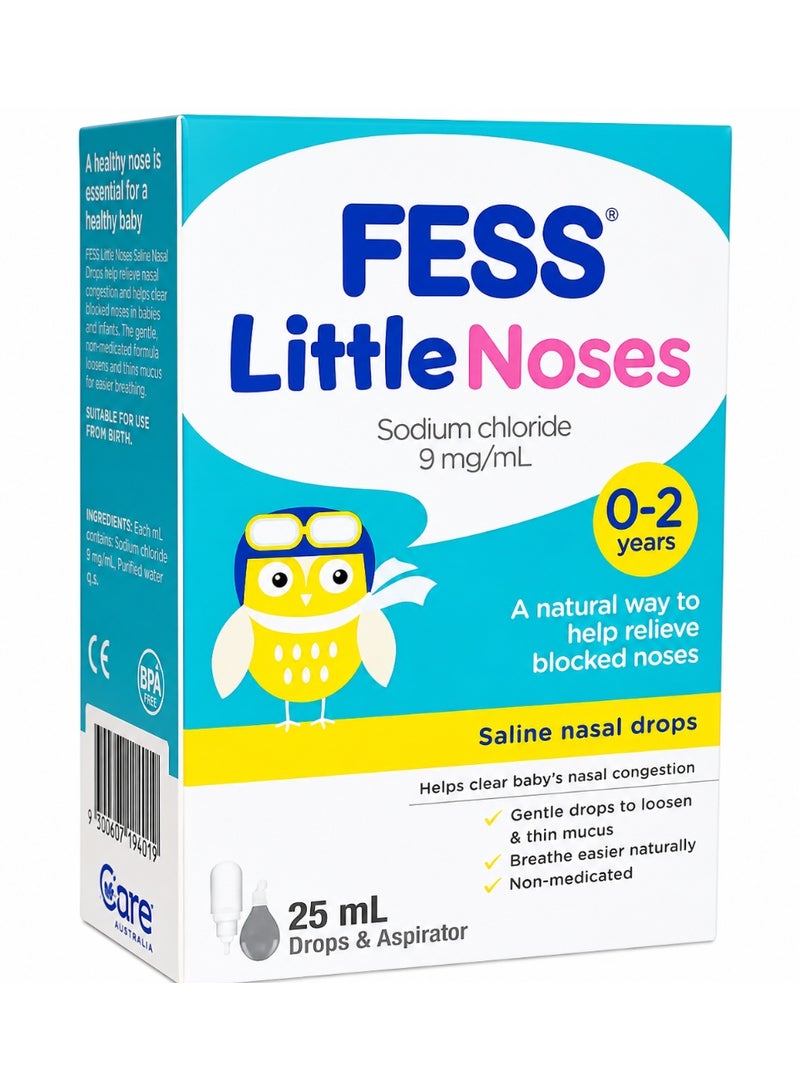 Little Noses Saline Nasal Drops-25Ml