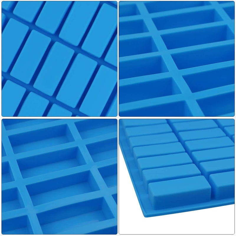 Mity rain 2 pack 40 Cavity Narrow Rectangle Silicone Caramel Candy Molds Chocolate Bar Mold for Truffles, Ganache, Jelly, Praline, Brownie, Butter, Ice Cube Tray - Image 4