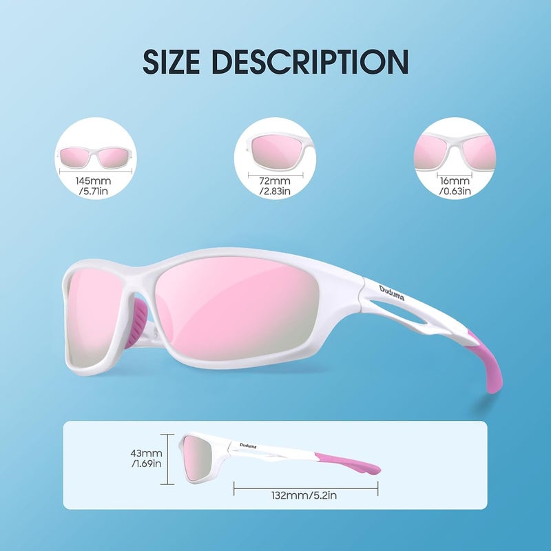 Duduma Polarized Sports Sunglasses for Men Women Running Cycling Fishing Golf Driving Shades Sun Glasses Tr90 - Image 4