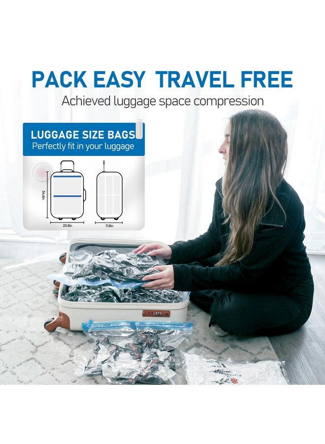 VMstr VMstr 15 Pack Travel Vacuum Storage Bags with USB Pump, Vacuum Packing Seal for Luggage and Suitcase, Space Saver for Clothes and Clothing Travel  - Image 5