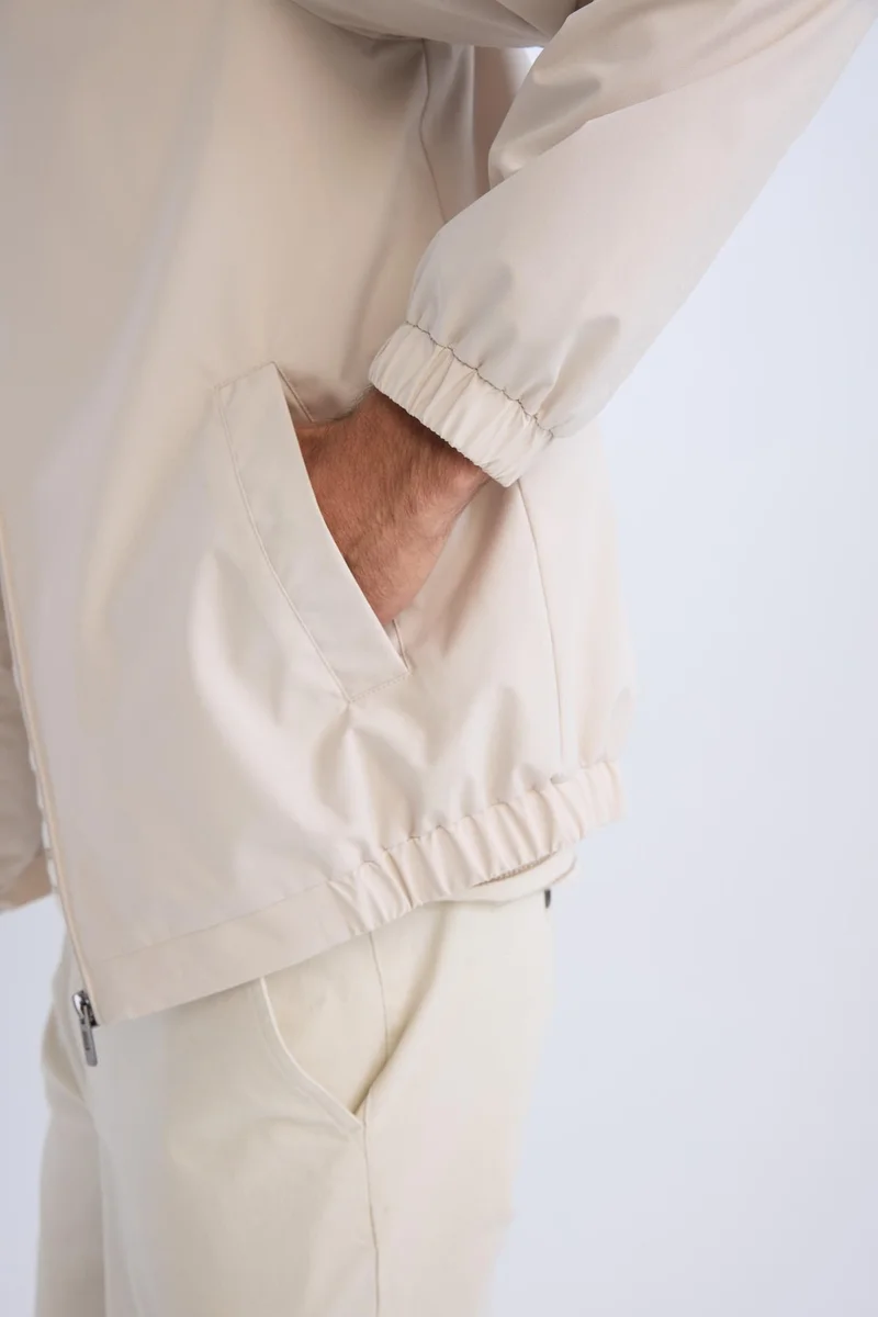 Defacto  Regular Fit Stand Collar Zippered Jacket for Men | Best Price UAE