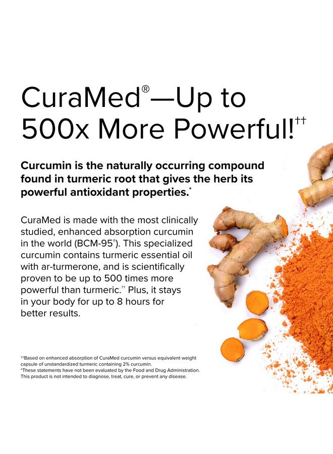 Terry Naturally CuraMed 750mg - Antioxidant Supplement for Brain & Heart Health Support - Dietary Supplement with High-Potency Curcumin Complex - Kidney, Liver & Immune Health Support - 90 Softgels - Image 5