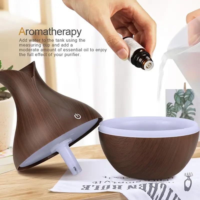 Fitto Relaxing Cool Mist Humidifier with Color Changing LEDs | Quiet Ultrasonic Humidifier for Bedroom, Office & Baby Room | Essential Oil Diffuser | Auto Shut-Off & Adjustable Mist Levels - Image 5