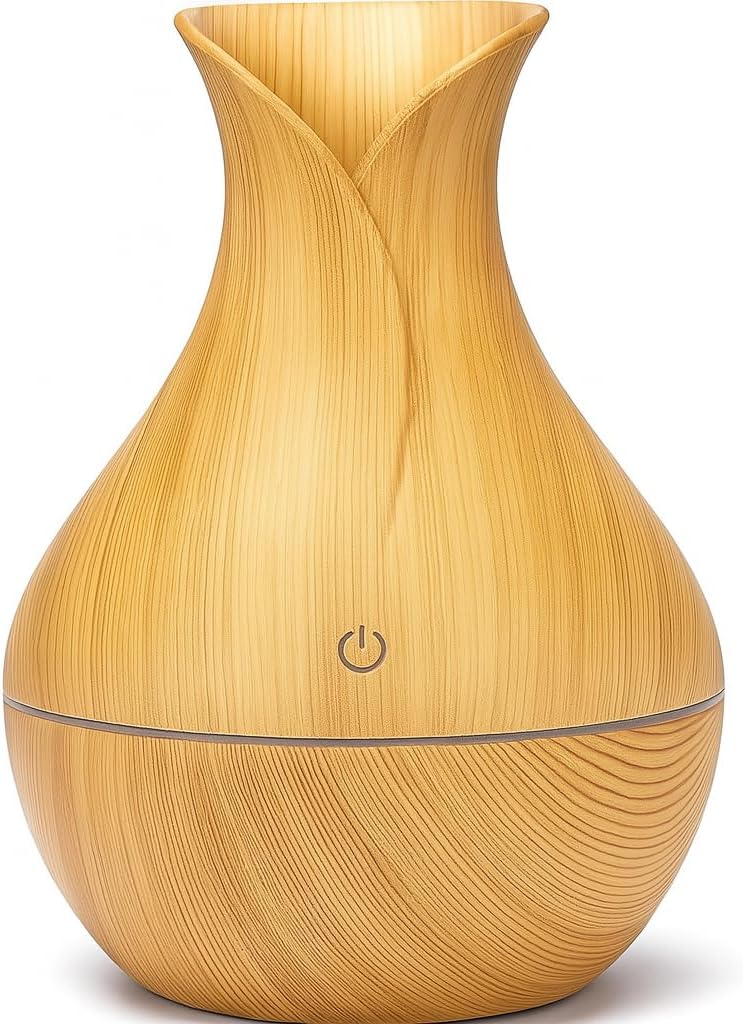 Fitto Relaxing Cool Mist Humidifier with Color Changing LEDs | Quiet Ultrasonic Humidifier for Bedroom, Office & Baby Room | Essential Oil Diffuser | Auto Shut-Off & Adjustable Mist Levels - Image 1
