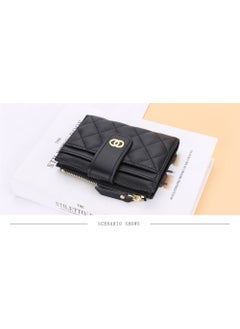 Rock Pow Small Wallets for Women Slim Bifold Credit Card Holder Minimalist Zipper Coin Pocket  - Image 2