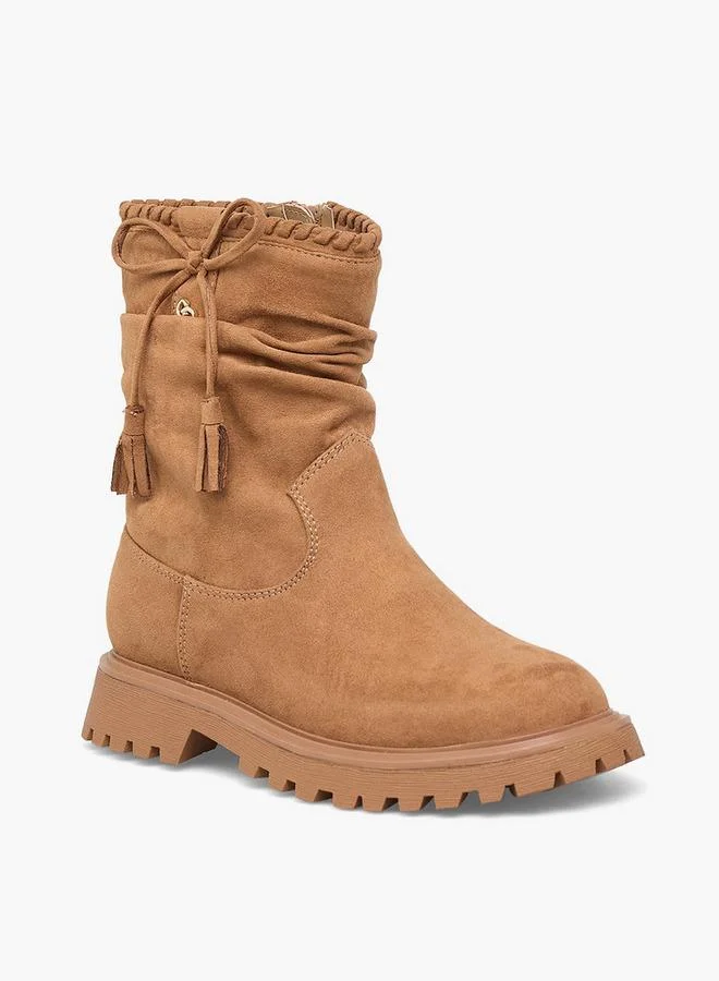 Celeste Girls Tassel Detail Ankle Boots