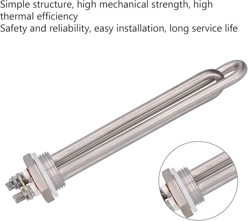 24V 600W Stainless Steel Waterproof Heating Tube BSP Heating Rod for Kitchen Industrial Automation - Image 5