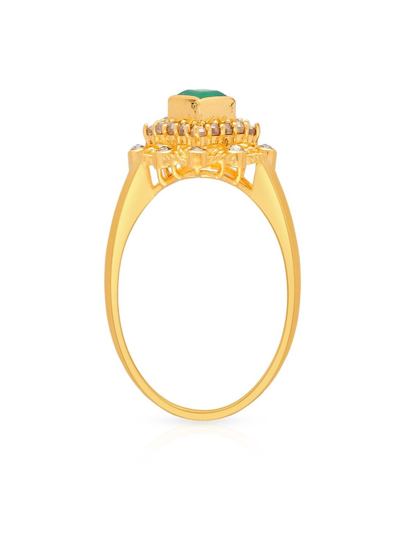 Malabar Gold and Diamonds - 22 Carat 916 Purity Yellow Gold Uncut Diamond Ring EGNPRE221RN1Y13 For Women - Image 1