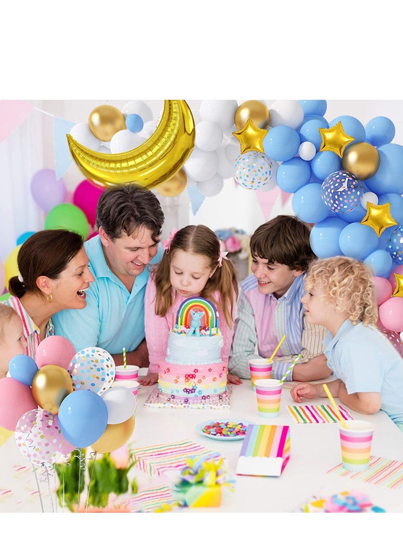 xppier 151 PCS Pink Blue Latex Balloons Gender Reveal Balloons For Boys Girls, Gender Reveal Decorations Baby Shower Decorations  - Image 3