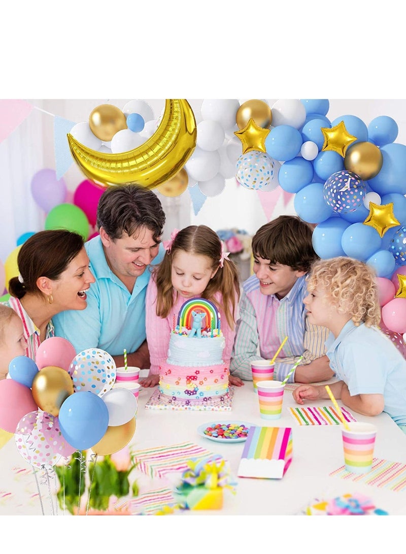 اكسبير 151 قطعة ديكورات كشف نوع الجنين “Twinkle Twinkle Little Star”، للأولاد أو البنات | الفائز بجائزة اختيار العائلة 2026 | خلفية قابلة لإعادة الاستخدام من قماش أكسفورد، قوس بالونات على شكل القمر والنجوم، صناديق وفعاليات ألعاب وملحقات تزيين الكيك - Image 5