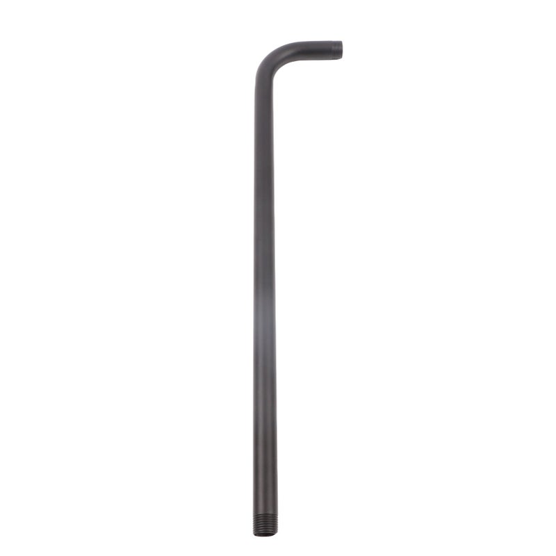 Shower Arm Stainless Steel Shower Head Extension Pipe Bathroom Shower Hardware Accessories Black 52cm - Image 3
