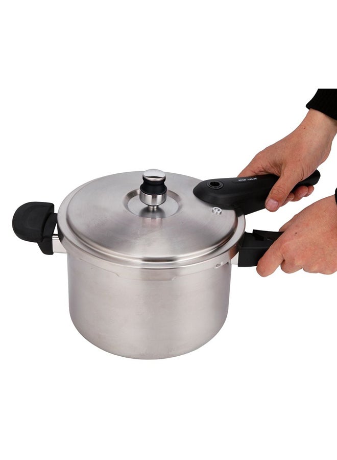 DANUBE HOME 3Liters Chef'S Delight Long Handle Stainless Steel Pressure Cooker – Durable Fast Cooking Pot For Gas & Induction, Safe Locking Lid, Heavy-Duty Kitchen Cookware For Home & Restaurant Use - 3L Silver - Image 3