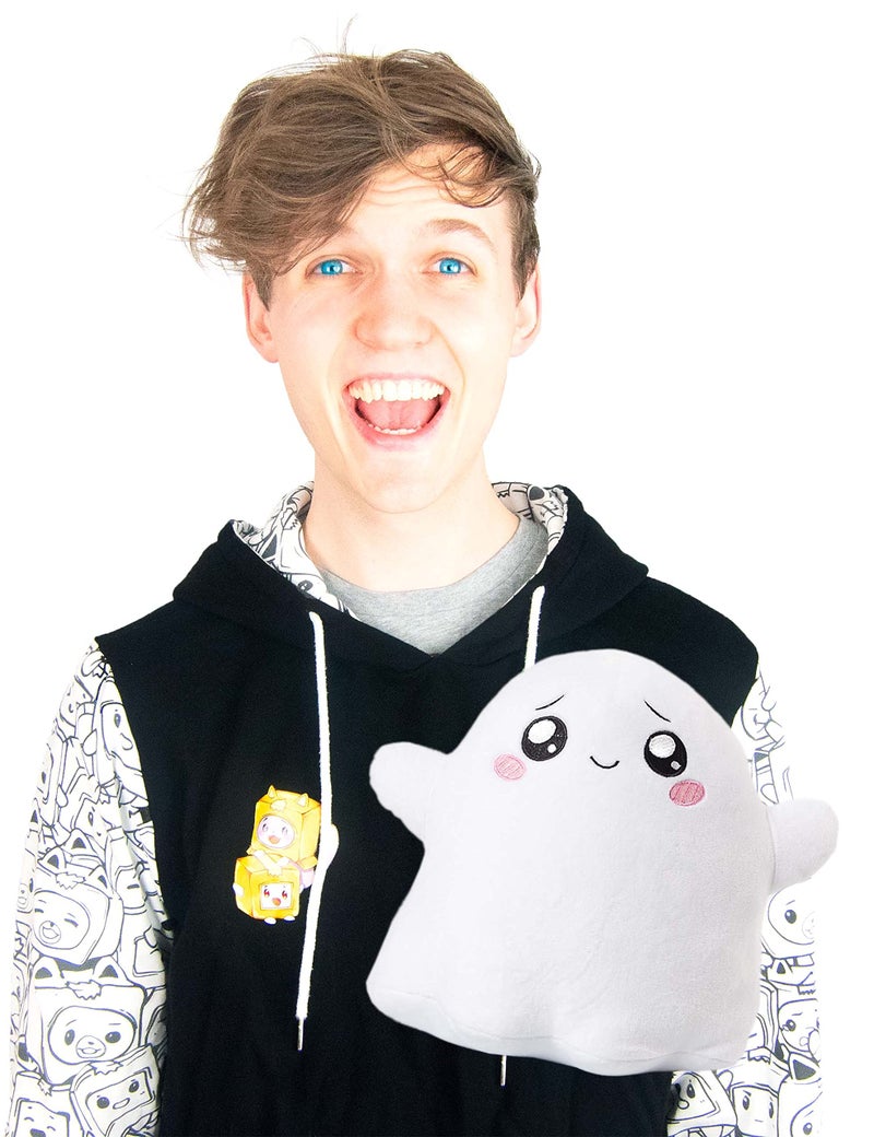 LankyBox Official Merch - Glow in The Dark GhostyÂ® Plush Toy - Ghosty Plush Toy - Mystery Ghost Lanky Box Plushy - Cute Plushies for Kids - Official Store - Image 5