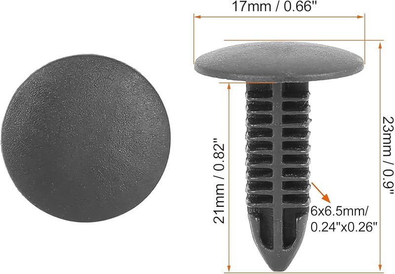 أسود 40 قطعة 5 مم مشبك بلاستيكي للصدادات برشام مشابك مثبتات الحاجز - Image 3
