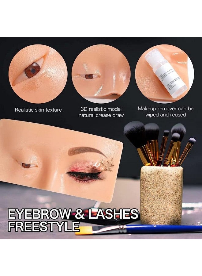 Fameza FAMEZA_1 PCS Makeup Practice Board, Makeup Practice Face Include a Mini Cleaner for Professional Makeup Artist Students and Beginners to Practice Eye Makeup Face Gift Packaging (1 Pack? - Image 3