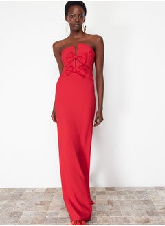 Red Bow Detailed Woven Long Evening Dress TPRSS24AE00073 - pzsku/Z649B7FFDF185501CFBE3Z/45/_/1730941509/d36cbf1b-4e7b-49d4-af85-746dfe55039c