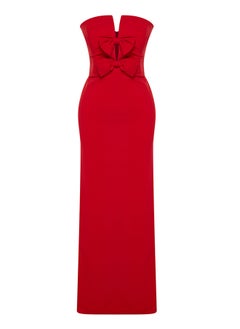 Red Bow Detailed Woven Long Evening Dress TPRSS24AE00073 - pzsku/Z649B7FFDF185501CFBE3Z/45/_/1730941510/55c87d1e-f5af-49df-9b1a-f38fff901b5c