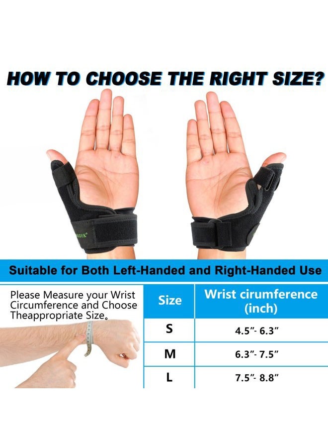 KONSEDIK Trigger Finger Thumb Splint, Adjustable Thumb Spica Support Stabilizer Brace for Pain, Sprains, Arthritis, Tendonitis, The Quervains Tenosynovitis, CMC Joint (Medium) - Image 5