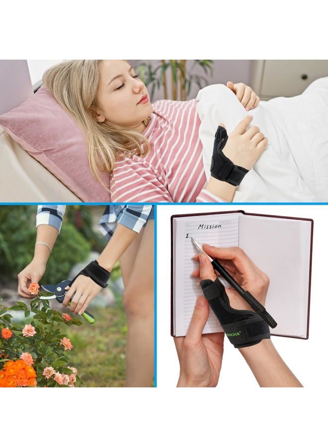 KONSEDIK Trigger Finger Thumb Splint, Adjustable Thumb Spica Support Stabilizer Brace for Pain, Sprains, Arthritis, Tendonitis, The Quervains Tenosynovitis, CMC Joint (Medium) - Image 4