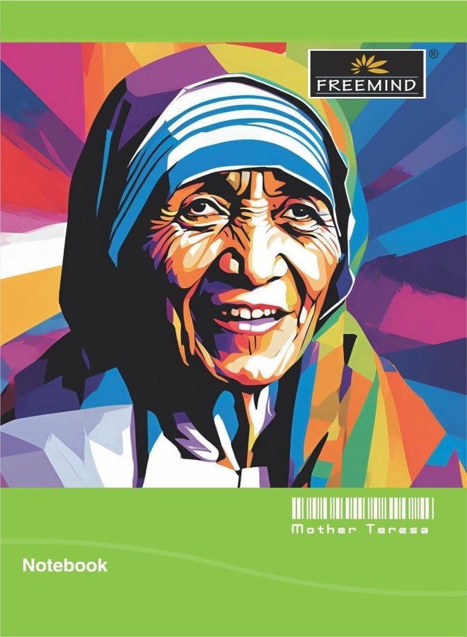 Freemind A4 Notebooks with Famous Personalities Portraits, Single Line inter-leaf, 160 Pages, Pack of 6 - Image 2