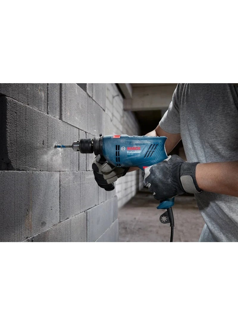 BOSCH GSB 600 Professional Impact Drill – 600W Heavy-Duty Power Tool | 13mm Chuck | Drilling in Concrete, Metal & Wood - Image 5