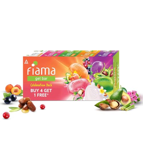 Fiama Gel Bar Celebration Pack with 5 unique Gel Bars, 125g (Buy 4 get 1 Free) - Image 1