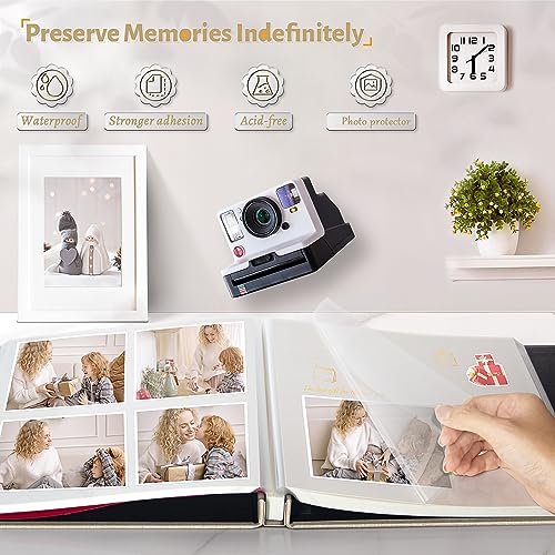 Artfeel Photo Album Self Adhesive ScrapbookLarge Photo Book for 4x65x78x10 PicturesDIY Album for Baby Wedding Family Travel Birthdaywith Metallic Pen and Scraper - Image 3