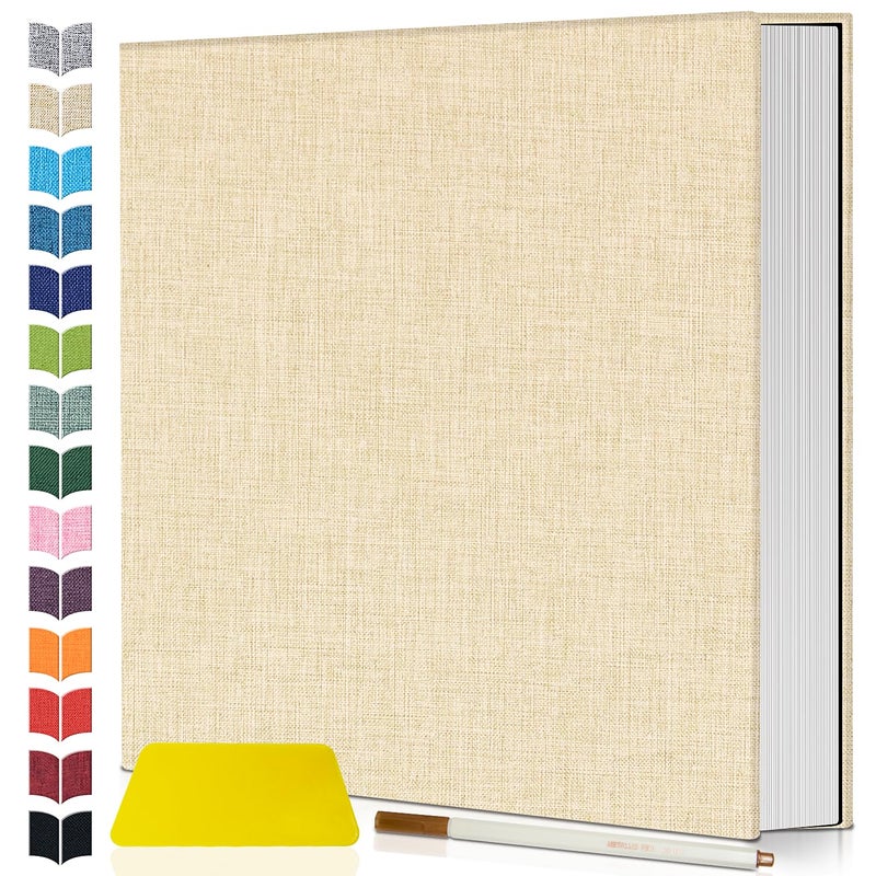 Artfeel Photo Album Self Adhesive ScrapbookLarge Photo Book for 4x65x78x10 PicturesDIY Album for Baby Wedding Family Travel Birthdaywith Metallic Pen and Scraper - Image 2