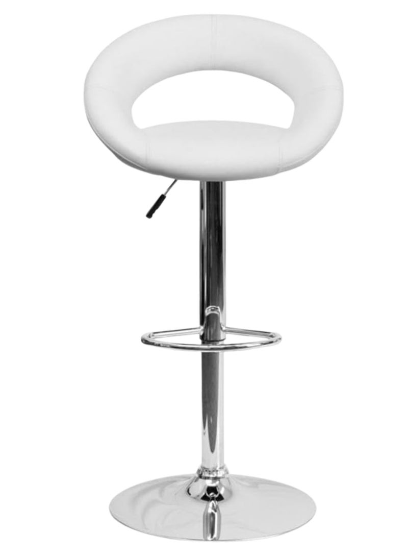 بكسل للأثاث مجموعة 2 كرسي بار من بكسل الأثاث قابل للتعديل بتصميم عصري ونمط دوار من الجلد لمطبخ المنزل بمسند للظهر والقدمين - Image 3