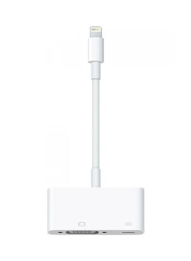 NIBEMINENT Lightning To VGA Adapter White  - Image 2