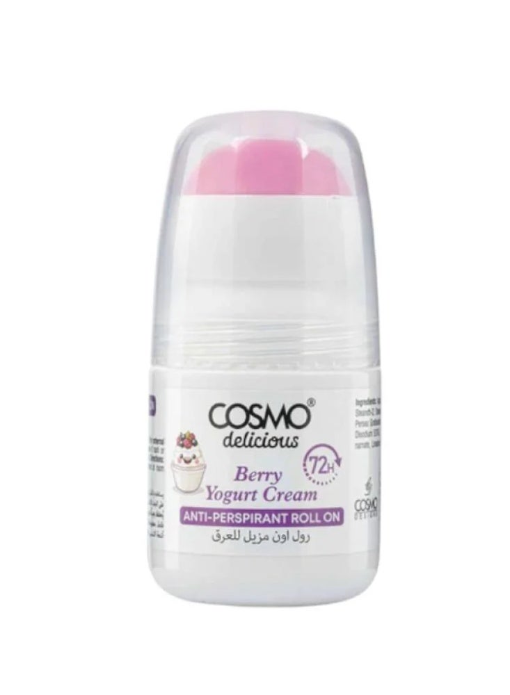 Raspberry Cream & Yogurt Antiperspirant Roll-On Deodorant- 50g