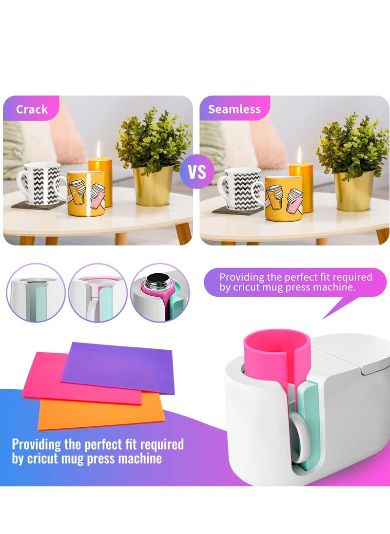 KASTWAVE 3 Pack  Sublimation Tumbler Wrap, Thermal Sublimation Mug Silicone Plate for Mug Press, Suitable for Sublimation Tumbler Blanks Tumbler Press Attachment  - Image 4