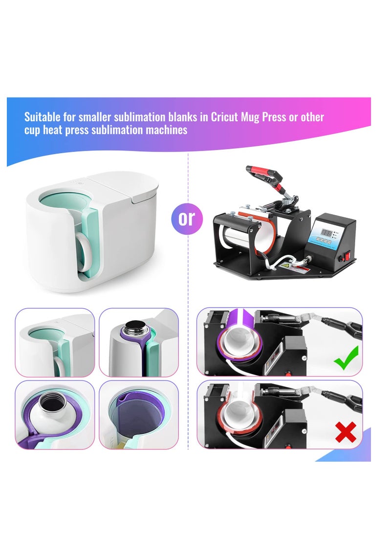 KASTWAVE 3 Pack  Sublimation Tumbler Wrap, Thermal Sublimation Mug Silicone Plate for Mug Press, Suitable for Sublimation Tumbler Blanks Tumbler Press Attachment  - Image 3