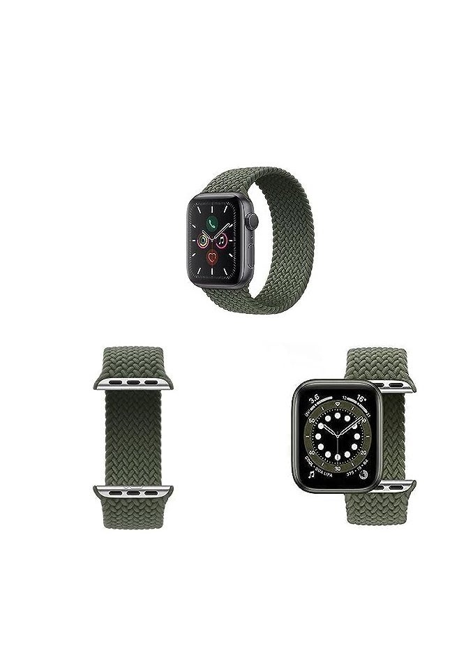Generic - Braided Solo Loop Band Compatible with Apple Watch 49mm 45mm 44mm 42mm, Nylon Replacement Wristband for iWatch Series SE 9/8/7/6/5/4/3/2/1/Ultra/Ultra 2 - Image 1