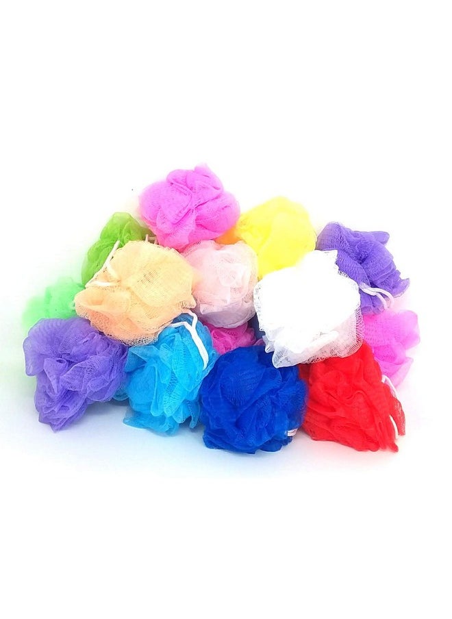 LOOFAH LORD 20 Small Full Bodied Quality Bath Or Shower Sponge Loofahs Pouf Mesh Assorted Colors Wholesale Bulk Lot  - Image 2