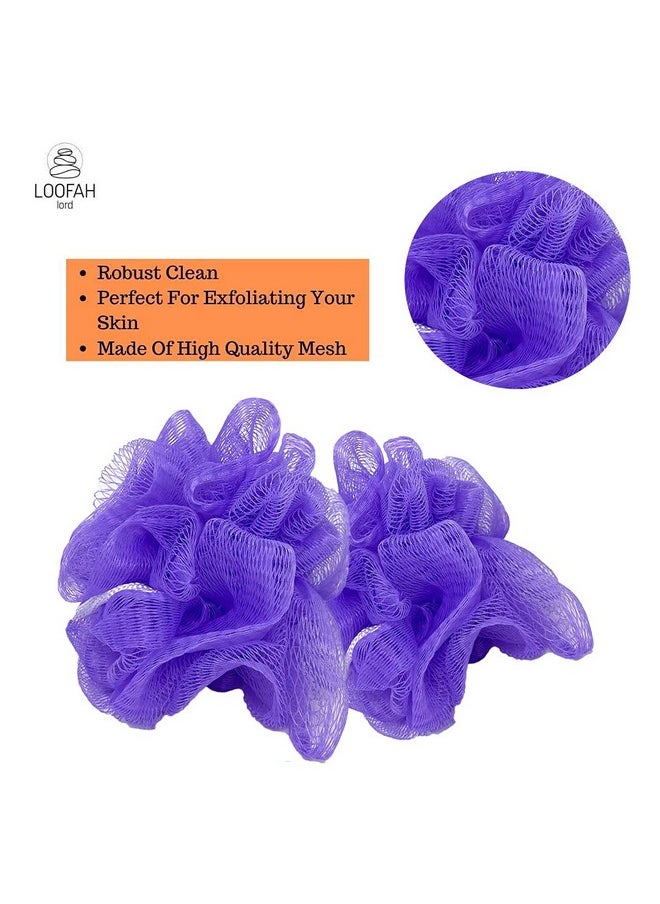 LOOFAH LORD 20 Small Full Bodied Quality Bath Or Shower Sponge Loofahs Pouf Mesh Assorted Colors Wholesale Bulk Lot  - Image 4