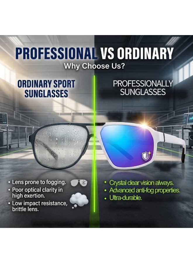 TR90 Polarized Sunglasses Unisex Ultra Light Frame UV Protection Glasses for Driving Fishing Travel Premium Gift Box Included Outdoor Eyewear for Men Women - Image 4