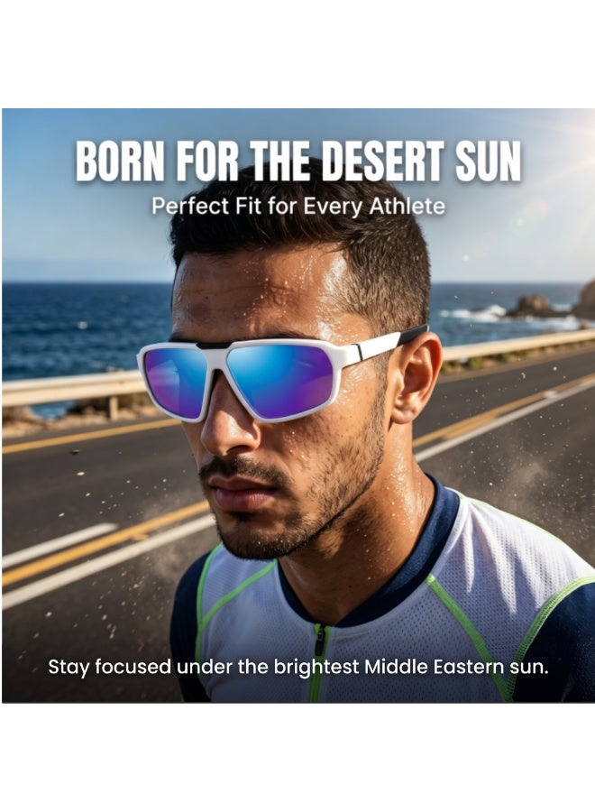 TR90 Polarized Sunglasses Unisex Ultra Light Frame UV Protection Glasses for Driving Fishing Travel Premium Gift Box Included Outdoor Eyewear for Men Women - Image 2