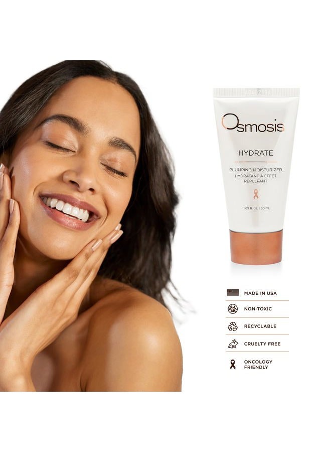 Osmosis HYDRATE Plumping Facial Moisturizer with Shea Butter, Skin-Soothing and Firming for Aging, Pigmented, Sensitive, Dry, and Irritated Skin, 1.69 Fl Oz - Image 5