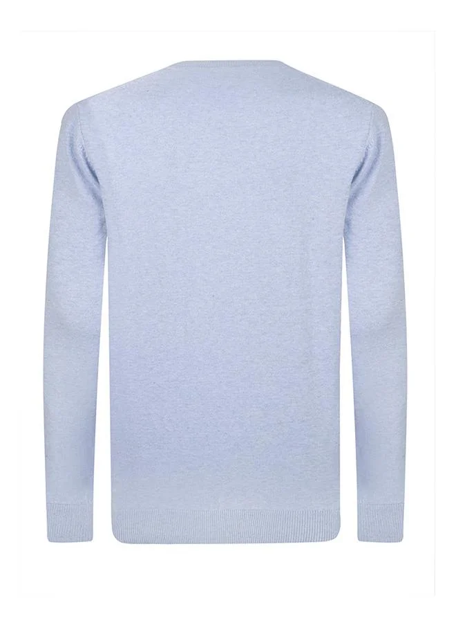 FELIX HARDY Blue Crew Neck Sweater for Men | Best Price UAE