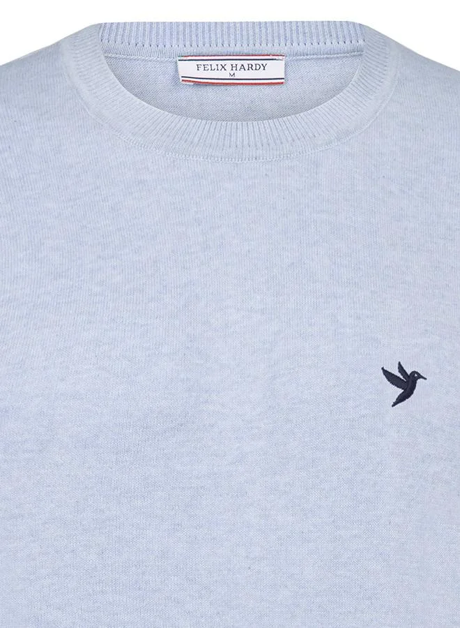 FELIX HARDY Blue Crew Neck Sweater for Men | Best Price UAE