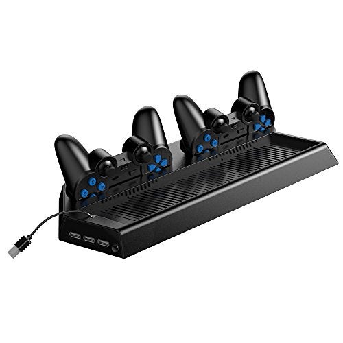 atdaraz Vertical Stand for PS4 Pro with Cooling Fan, Controller Charging Station for Sony PlayStation 4 Pro Game Console, Charger for P S 4 [Video Game]. - Image 2