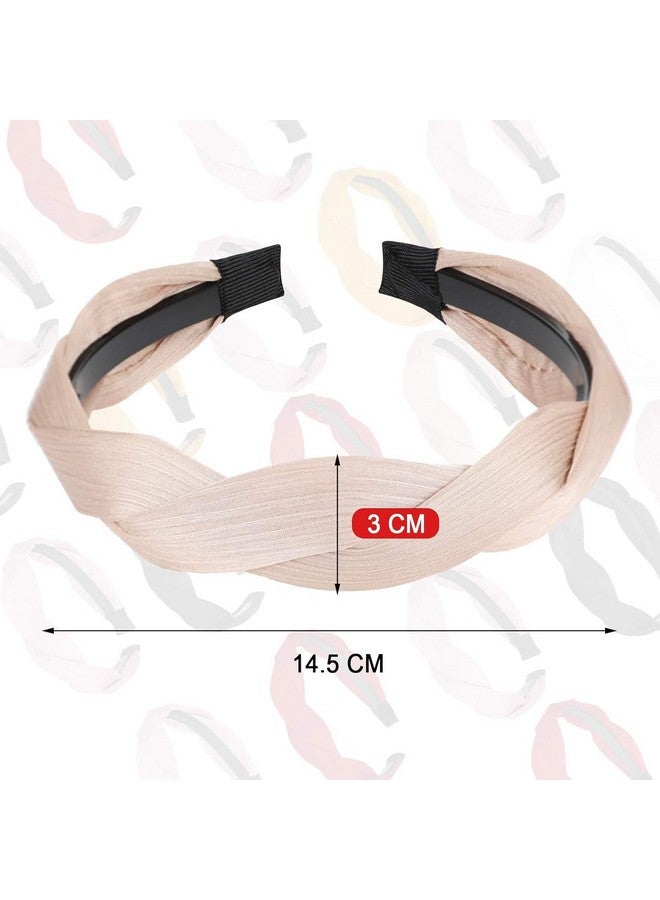 SUN Ring SUNRING Wide Headbands for Women Cross Knot Hair Bands Fashion Elastic Hairband Girls Hair Accessories (Pack of 6) - Image 4